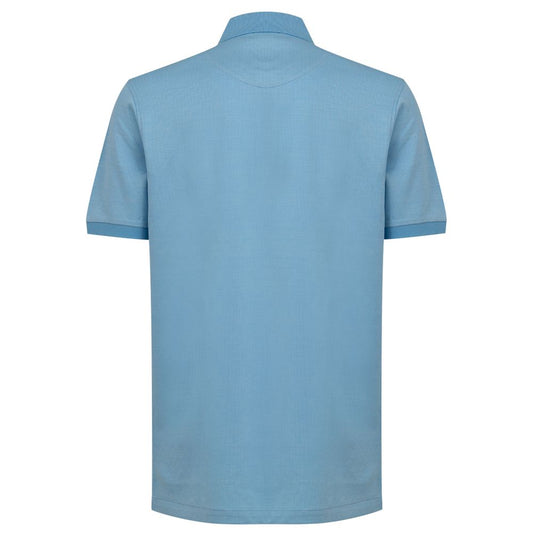 Blue Cotton Polo Shirt-Dunhill-LabelTerrace.com