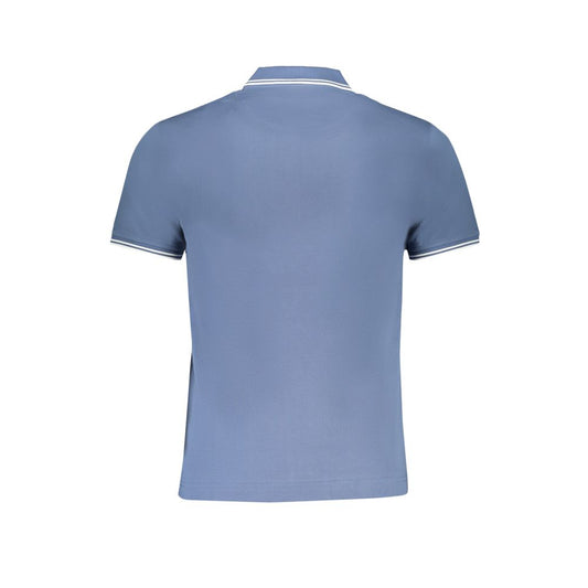 Blue Cotton Polo Shirt-Harmont & Blaine-LabelTerrace.com