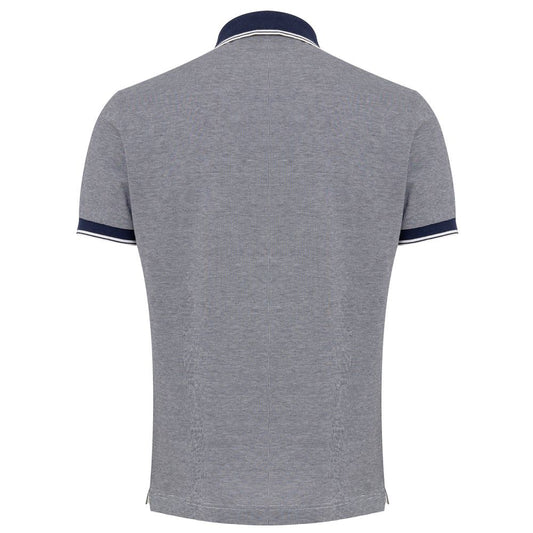 Blue Cotton Polo Shirt-Canali-LabelTerrace.com