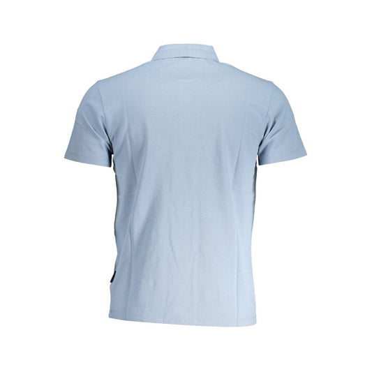 Blue Cotton Polo Shirt-Napapijri-LabelTerrace.com
