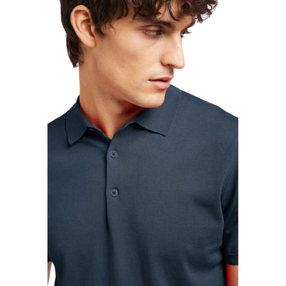 Blue Cotton Polo Shirt-AT.P.CO-LabelTerrace.com