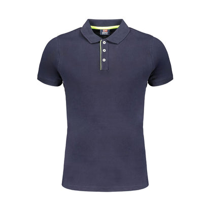 Blue Cotton Polo Shirt-Norway 1963-LabelTerrace.com