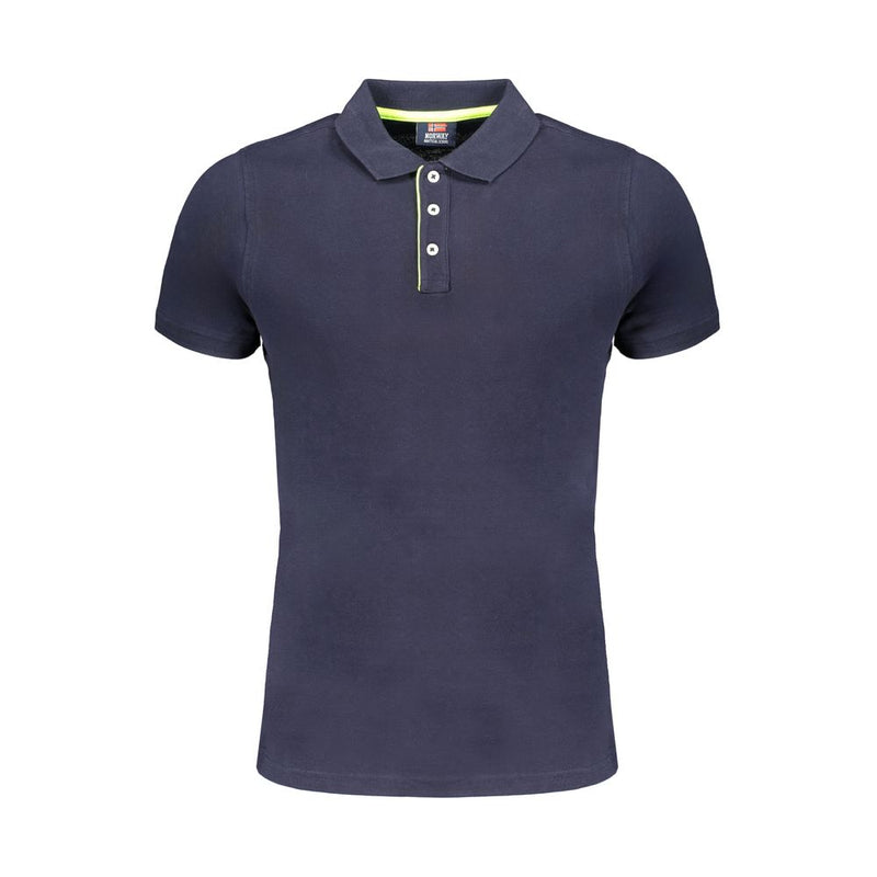 Blue Cotton Polo Shirt-Norway 1963-LabelTerrace.com