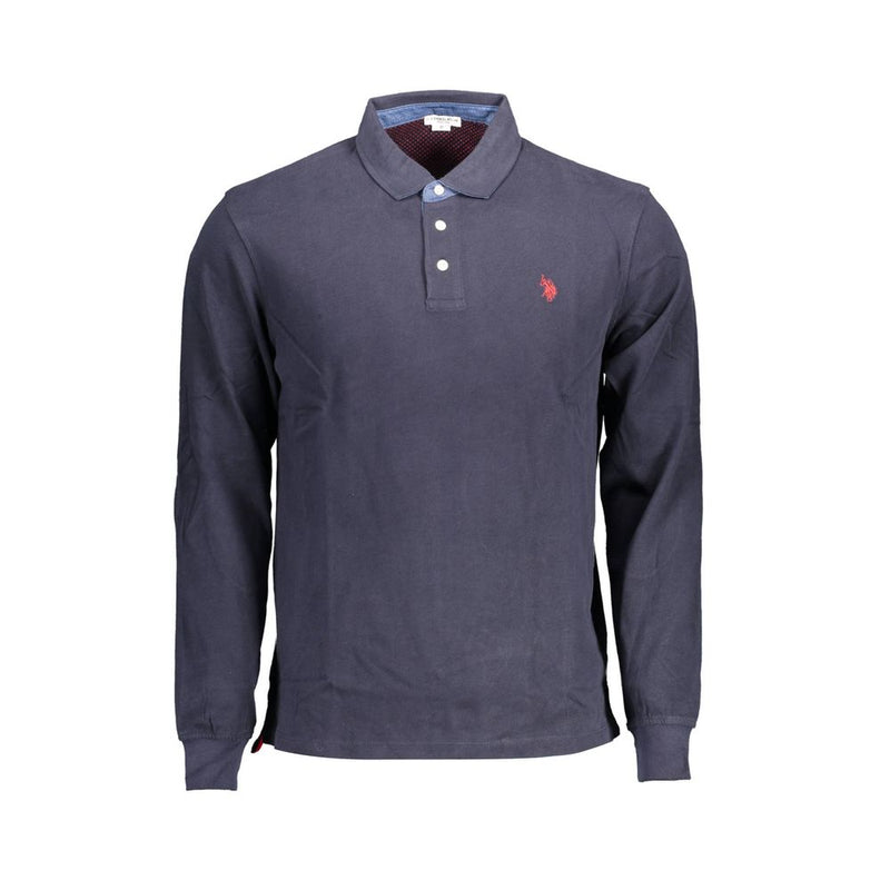 Blue Cotton Polo Shirt-U.S. POLO ASSN.-LabelTerrace.com