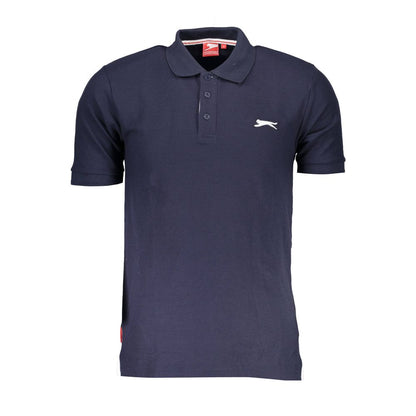 Blue Cotton Polo Shirt-Slazenger-LabelTerrace.com