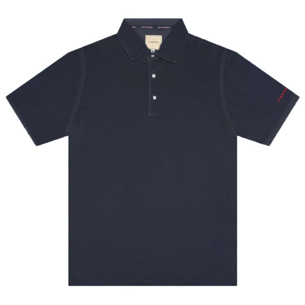 Blue Cotton Polo Shirt-Tramarossa-LabelTerrace.com