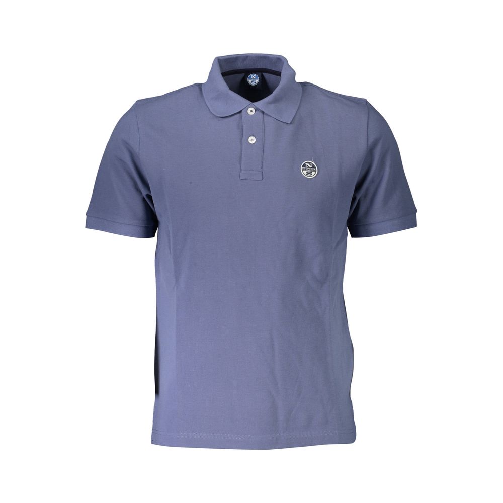 Blue Cotton Polo Shirt-North Sails-LabelTerrace.com