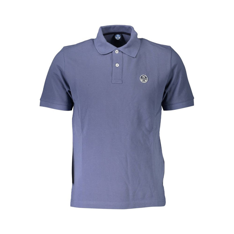 Blue Cotton Polo Shirt-North Sails-LabelTerrace.com