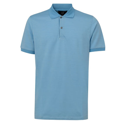 Blue Cotton Polo Shirt-Dunhill-LabelTerrace.com