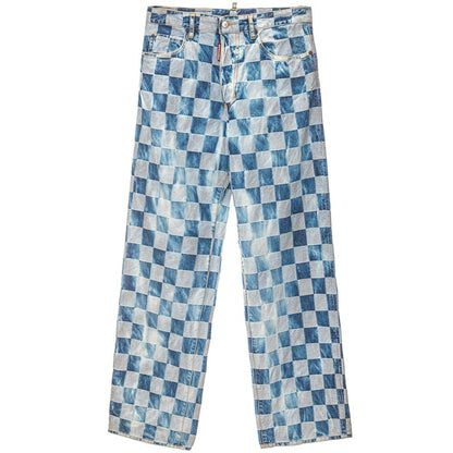 Blue Cotton Relaxed Fit Jean-Dsquared²-LabelTerrace.com