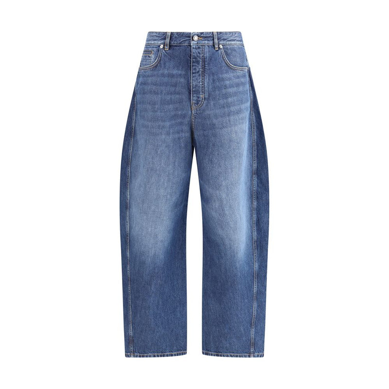 Blue Cotton Relaxed Fit Jeans
