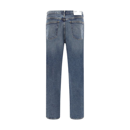 Blue Cotton Skinny Jeans