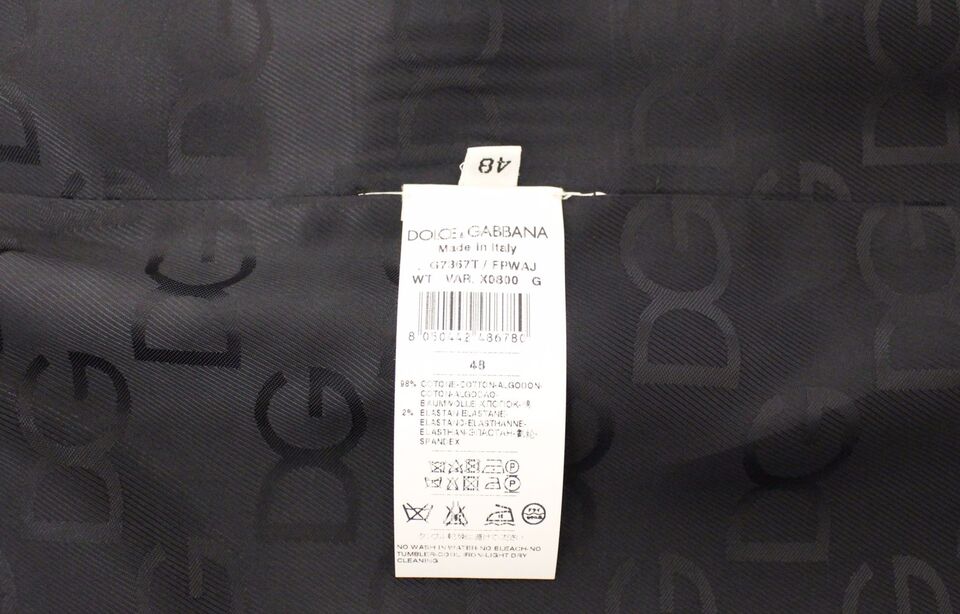 Blue Cotton Stretch Dress Vest Blazer-Dolce & Gabbana-LabelTerrace.com