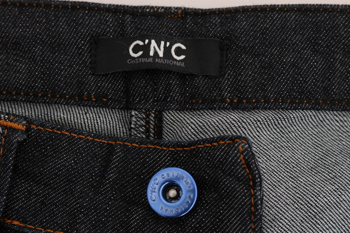 Blue Cotton Stretch Slim Fit Jeans