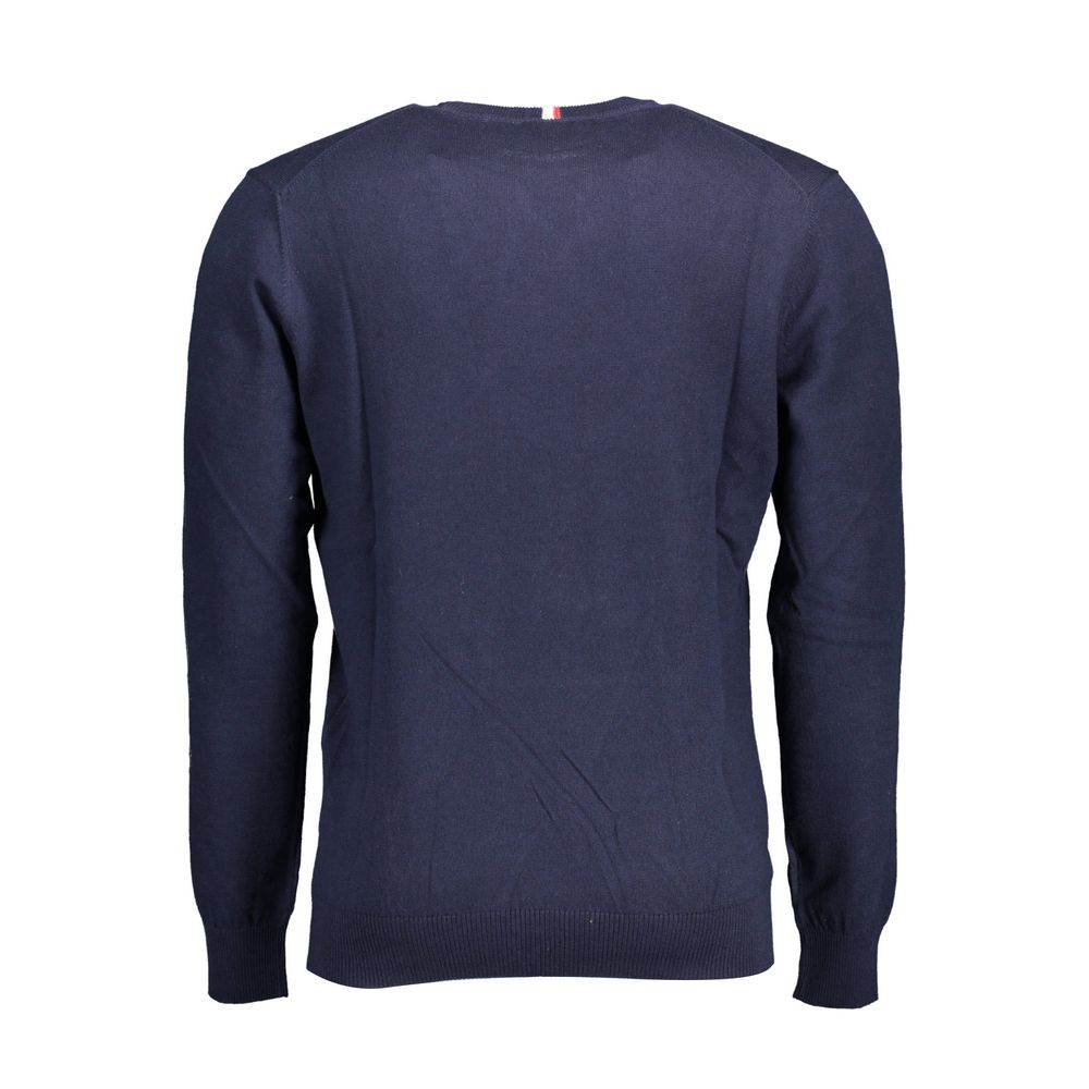Blue Cotton Sweater-U.S. POLO ASSN.-LabelTerrace.com