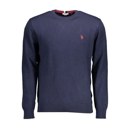 Blue Cotton Sweater-U.S. POLO ASSN.-LabelTerrace.com