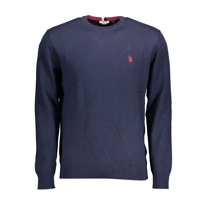Blue Cotton Sweater-U.S. POLO ASSN.-LabelTerrace.com