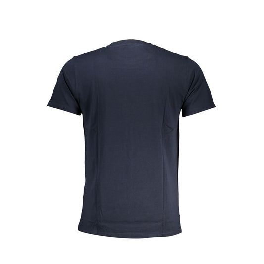 Blue Cotton T-Shirt-Cavalli Class-LabelTerrace.com