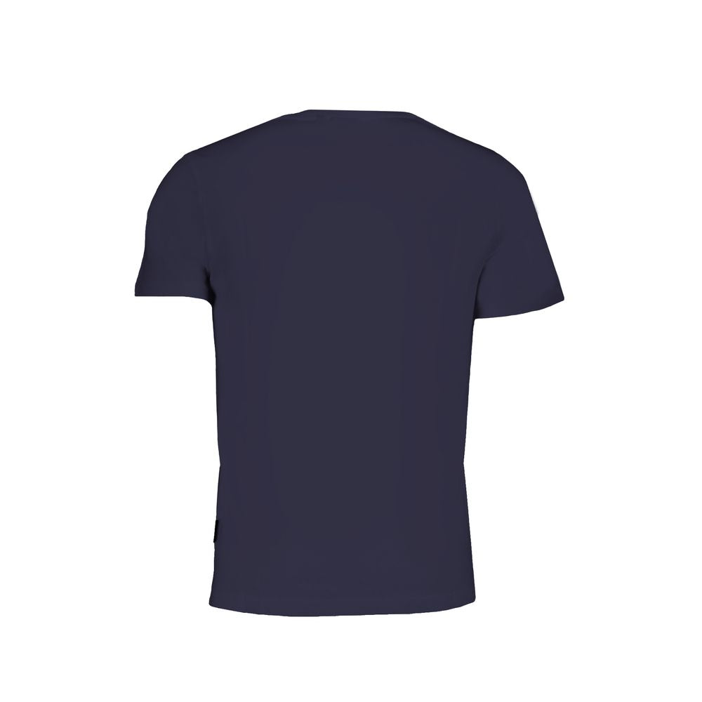 Blue Cotton T-Shirt-Napapijri-LabelTerrace.com
