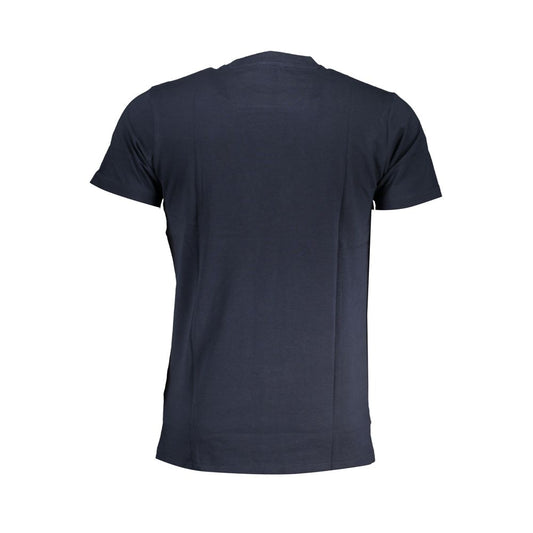 Blue Cotton T-Shirt-Cavalli Class-LabelTerrace.com