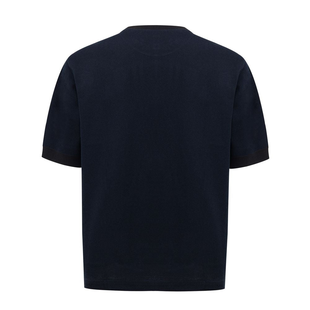 Blue Cotton T-Shirt-Dunhill-LabelTerrace.com