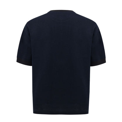 Blue Cotton T-Shirt-Dunhill-LabelTerrace.com
