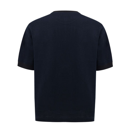 Blue Cotton T-Shirt-Dunhill-LabelTerrace.com