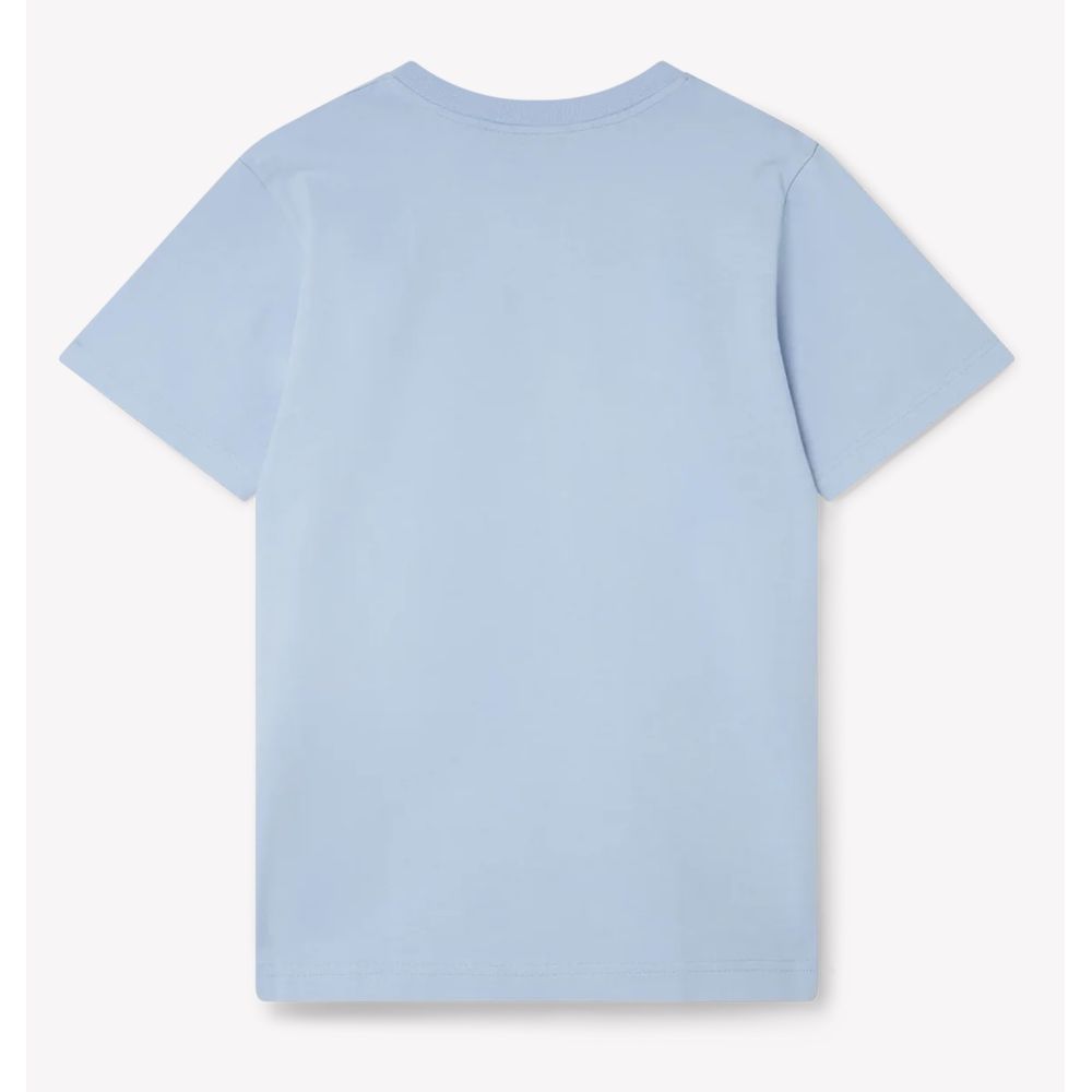 Blue Cotton T-Shirt-Casablanca-LabelTerrace.com