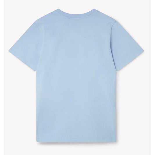 Blue Cotton T-Shirt-Casablanca-LabelTerrace.com