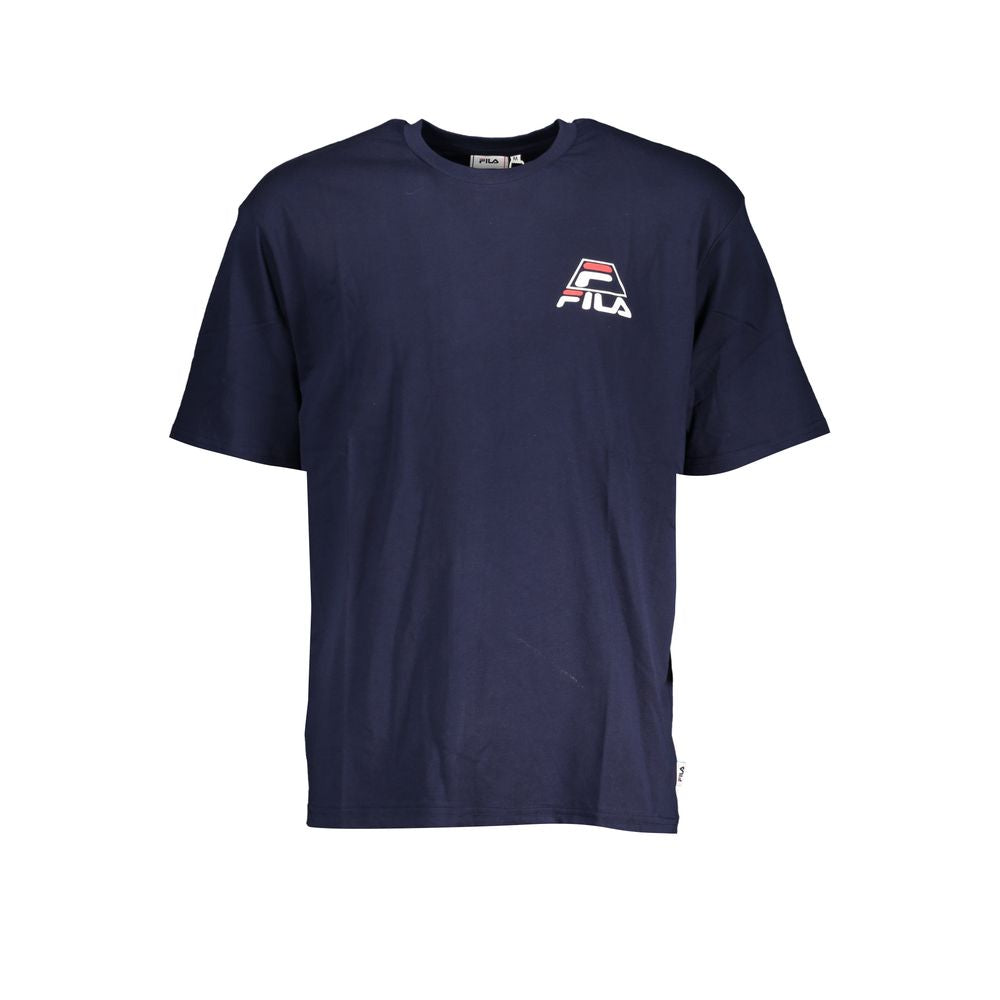 Blue Cotton T-Shirt-Fila-LabelTerrace.com