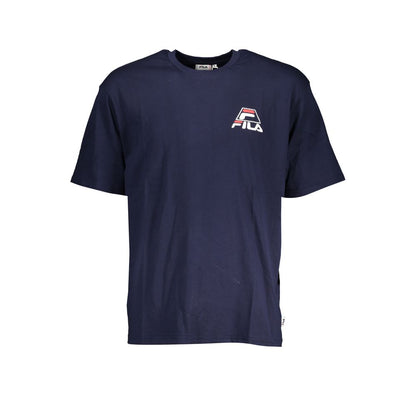 Blue Cotton T-Shirt-Fila-LabelTerrace.com