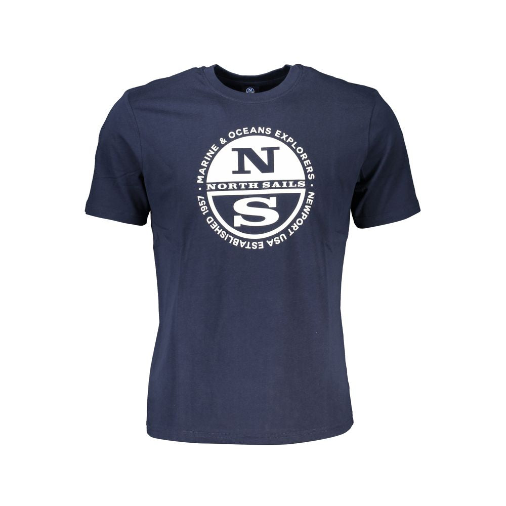 Blue Cotton T-Shirt-North Sails-LabelTerrace.com