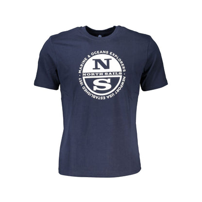 Blue Cotton T-Shirt-North Sails-LabelTerrace.com
