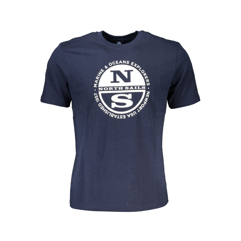 Blue Cotton T-Shirt-North Sails-LabelTerrace.com