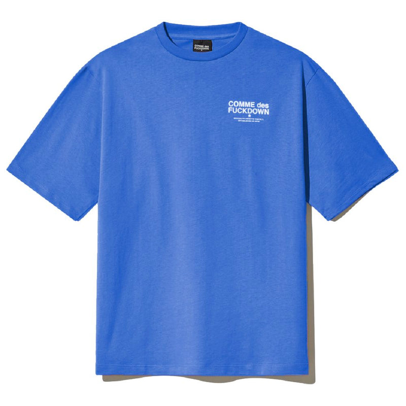 Blue Cotton T-Shirt-Comme Des Fuckdown-LabelTerrace.com