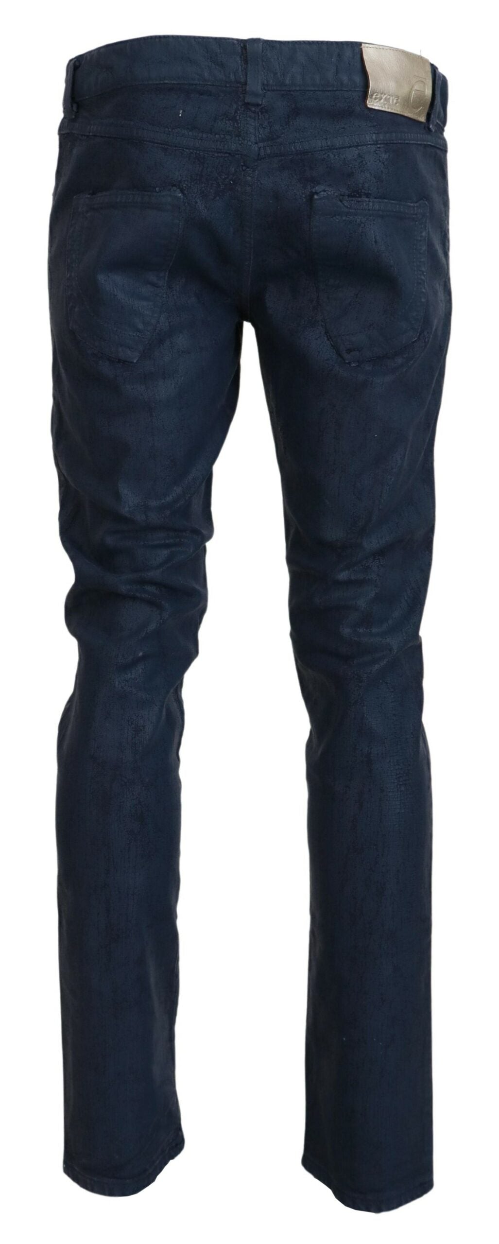 Blue Cotton Tapered Slim Fit Men Casual Denim Jeans-Exte-LabelTerrace.com