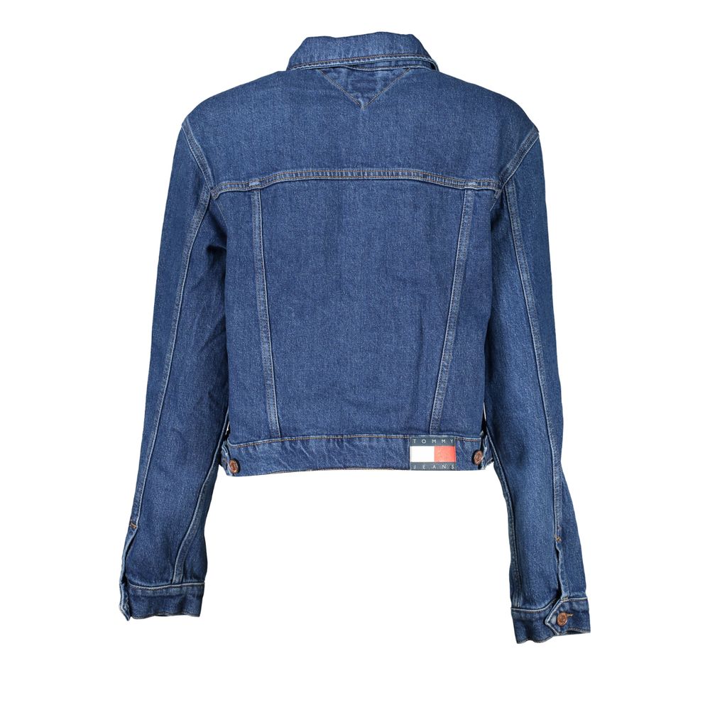 Blue Cotton Women Jacket-Tommy Hilfiger-LabelTerrace.com