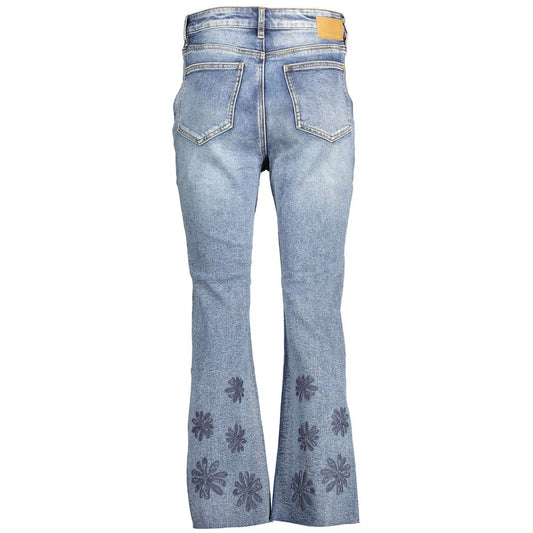 Blå bomuldsjeans til kvinder