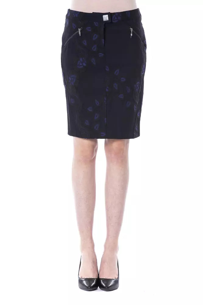 Blue Cotton Women Skirt-BYBLOS-LabelTerrace.com