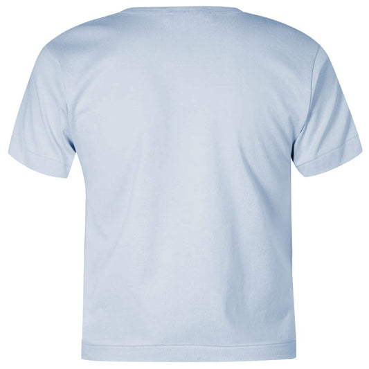 Blue Cotton Women T-Shirt-Comme Des Fuckdown-LabelTerrace.com