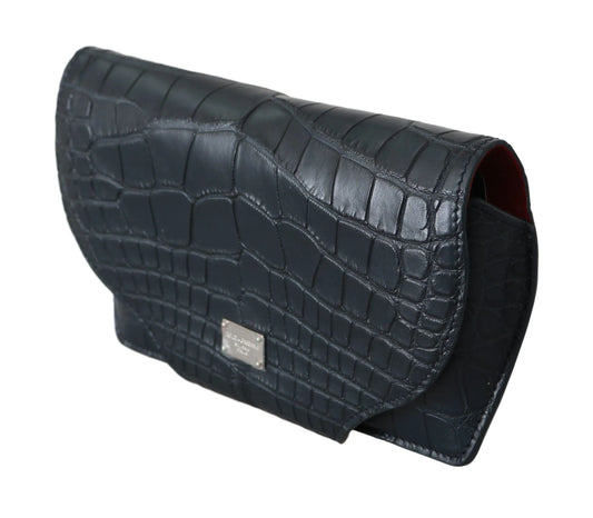 Blue Crocodile Eyewear Sunglasses Case Cover Pouch-Dolce & Gabbana-LabelTerrace.com