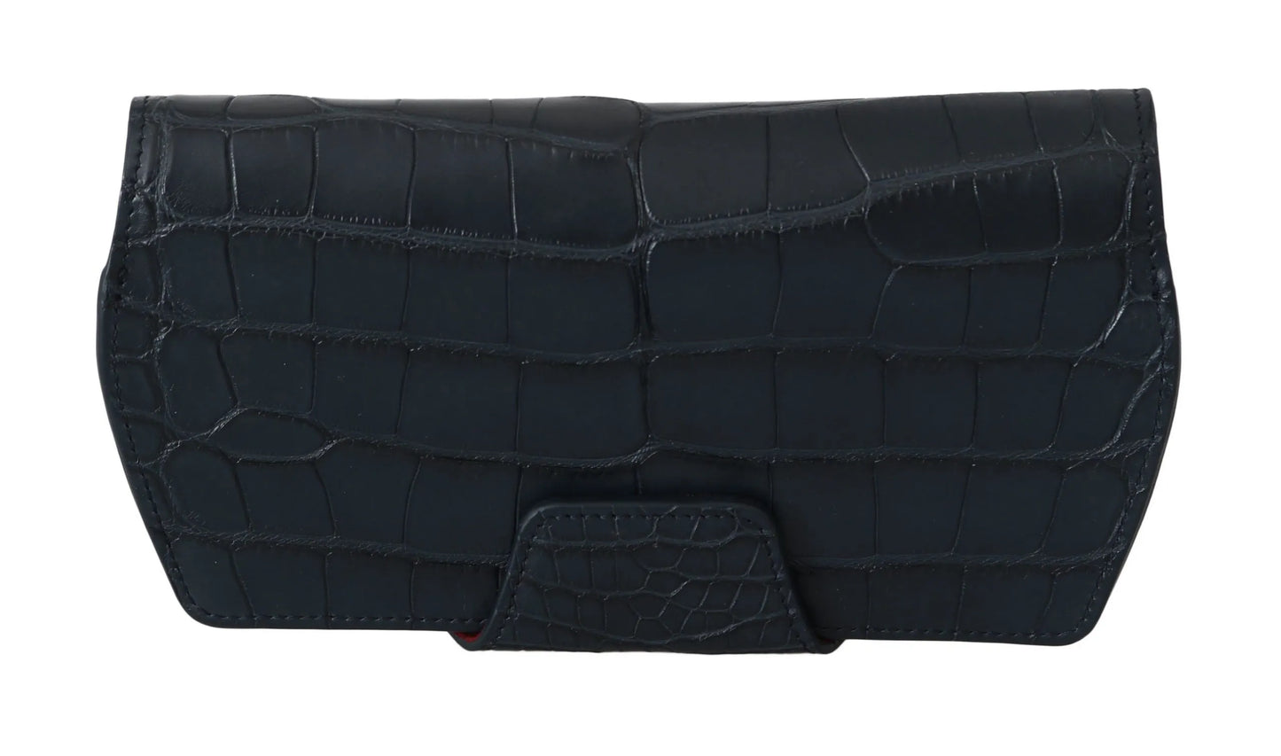 Blue Crocodile Eyewear Sunglasses Case Cover Pouch-Dolce & Gabbana-LabelTerrace.com