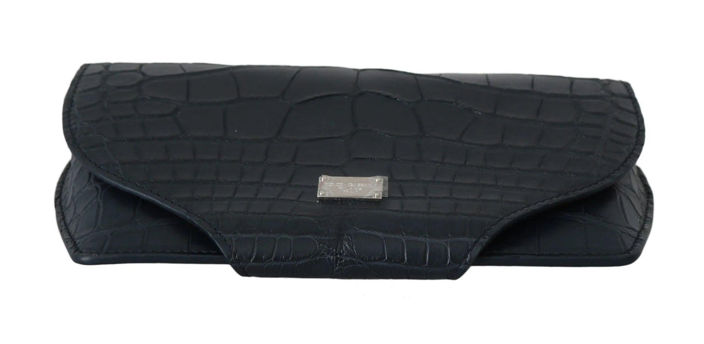 Blue Crocodile Eyewear Sunglasses Case Cover Pouch-Dolce & Gabbana-LabelTerrace.com