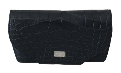Blue Crocodile Eyewear Sunglasses Case Cover Pouch-Dolce & Gabbana-LabelTerrace.com