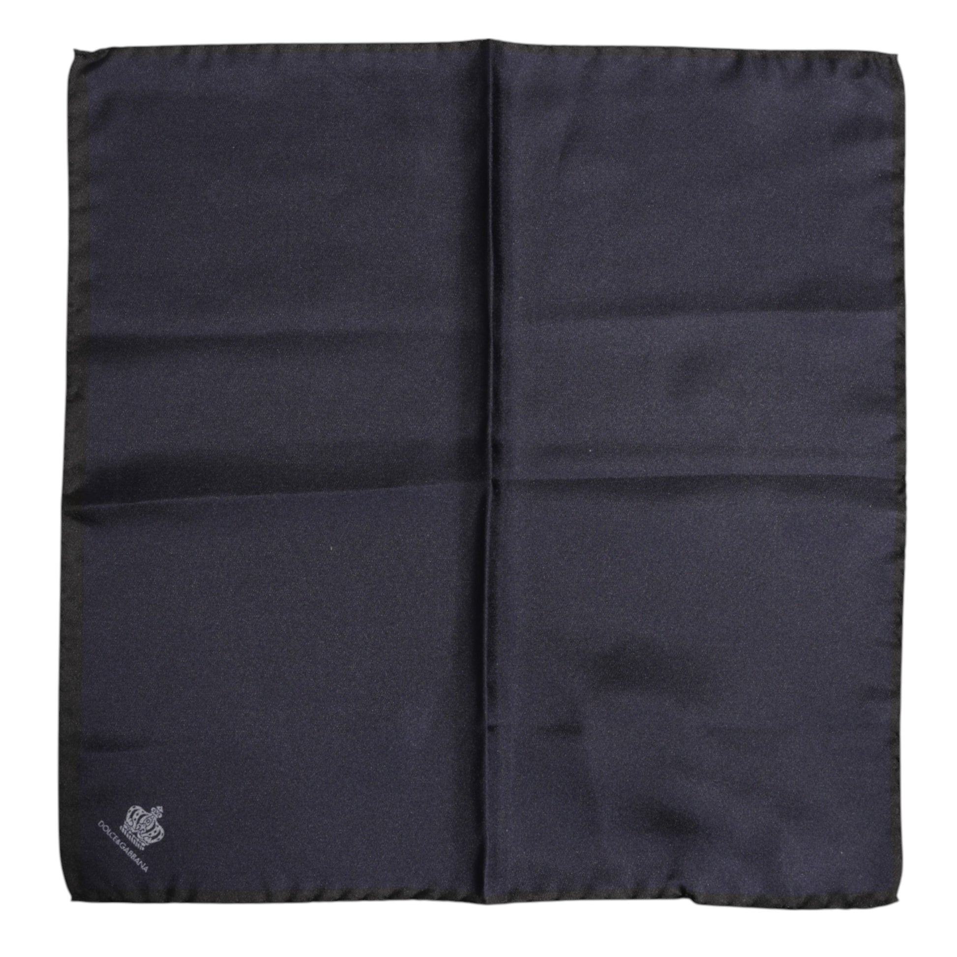 Blue DG Crown Silk Square Men Foulard Scarf-Dolce & Gabbana-LabelTerrace.com