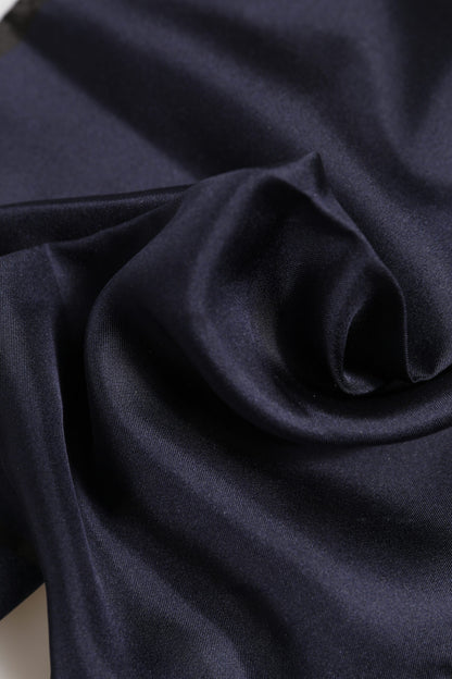 Blue DG Crown Silk Square Men Foulard Scarf-Dolce & Gabbana-LabelTerrace.com