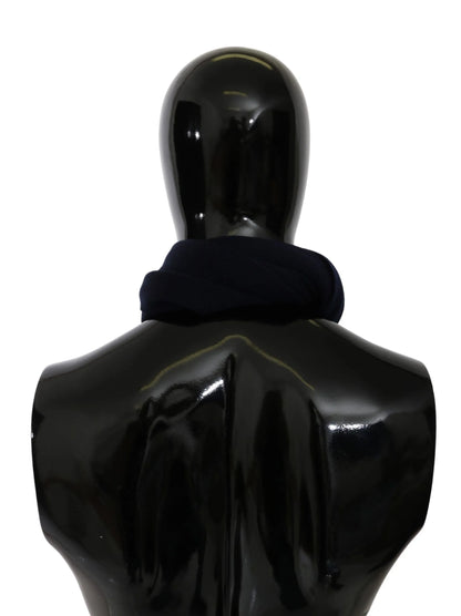 Blue #DGLovesLondon Wrap Shawl Wool Scarf-Dolce & Gabbana-LabelTerrace.com