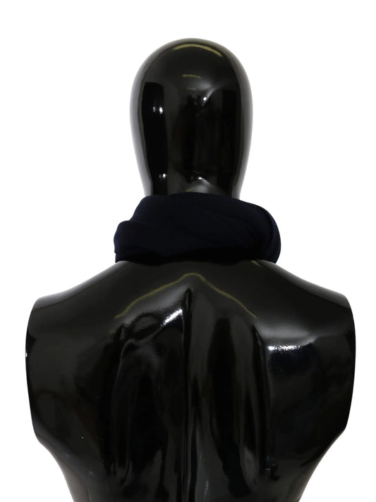 Blue #DGLovesLondon Wrap Shawl Wool Scarf-Dolce & Gabbana-LabelTerrace.com