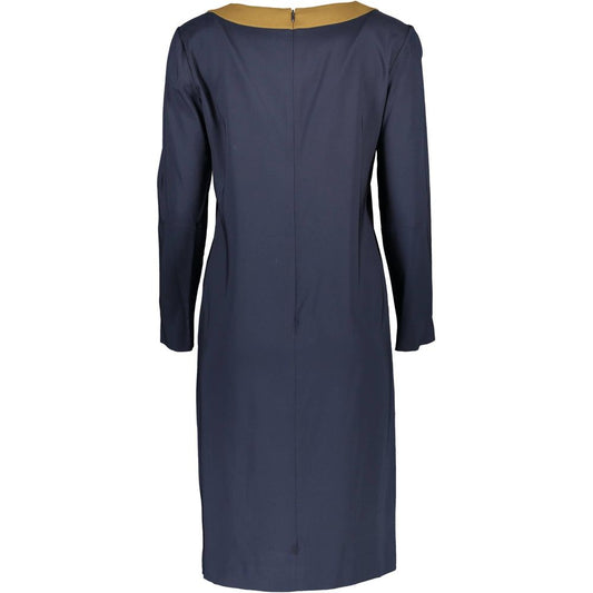 Blue Elastane Dress