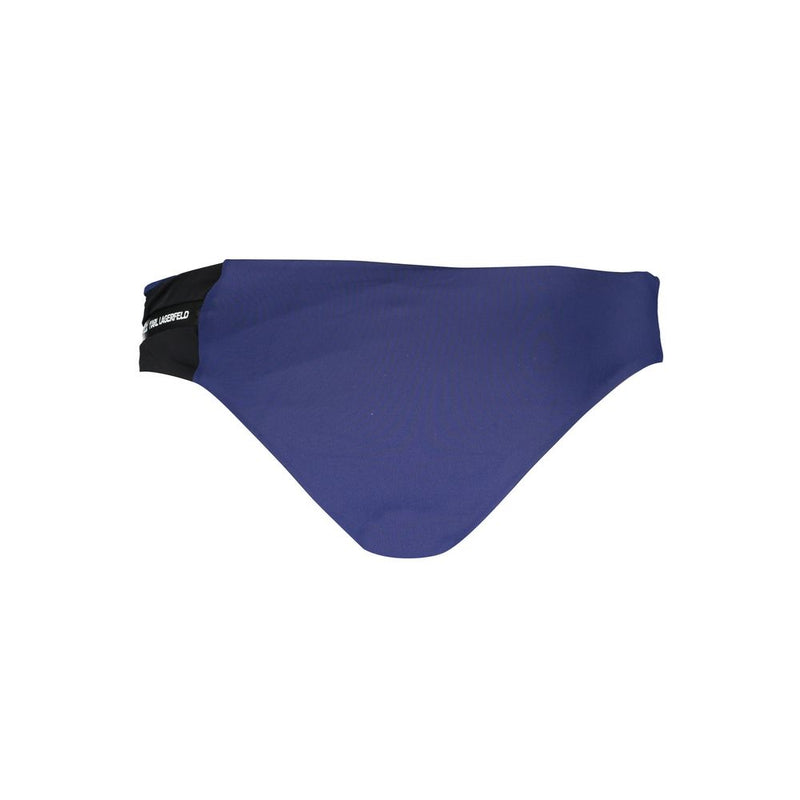 Blue Elastane Swimwear